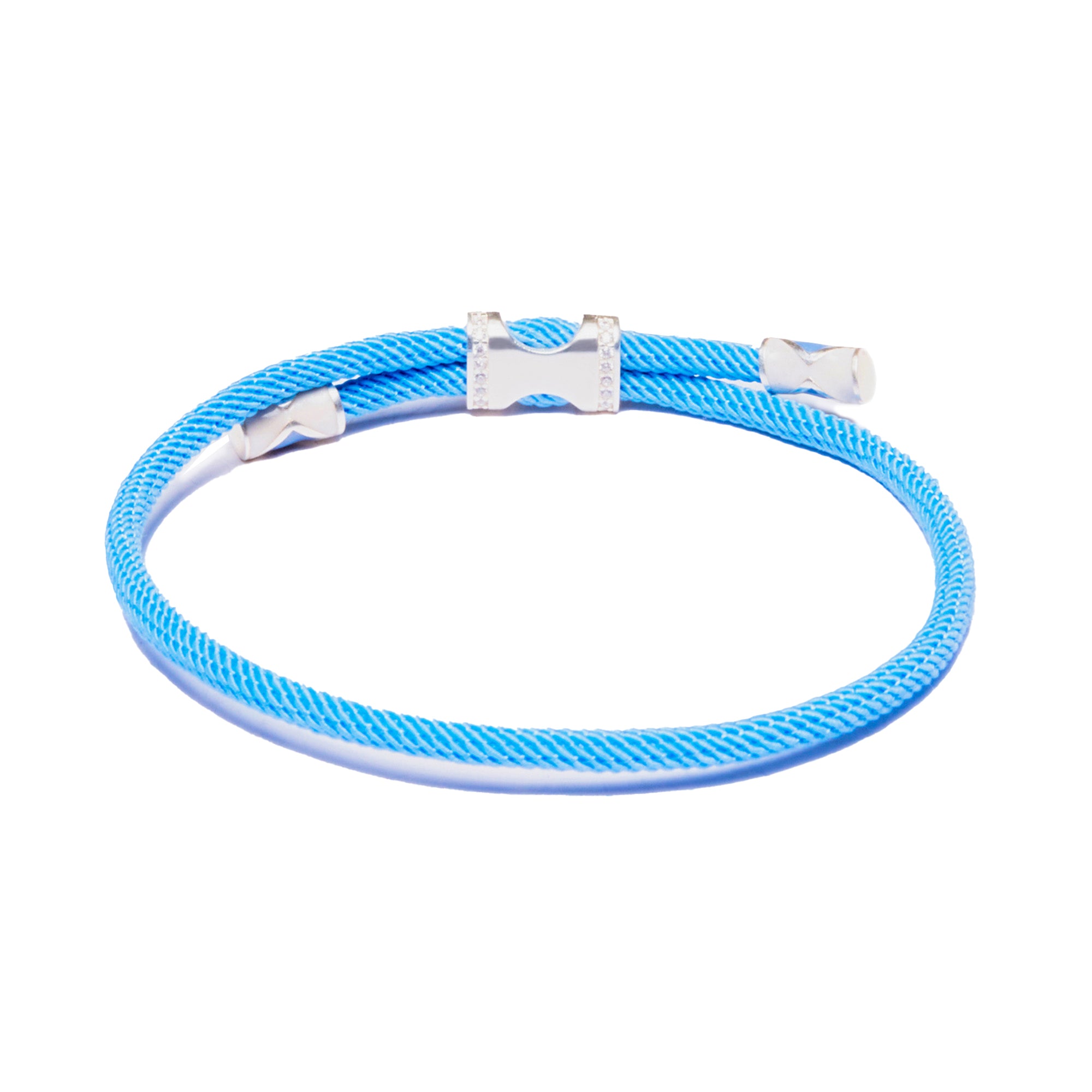 Gosi Gümüş Şans Bilekliği - Bebek Mavi