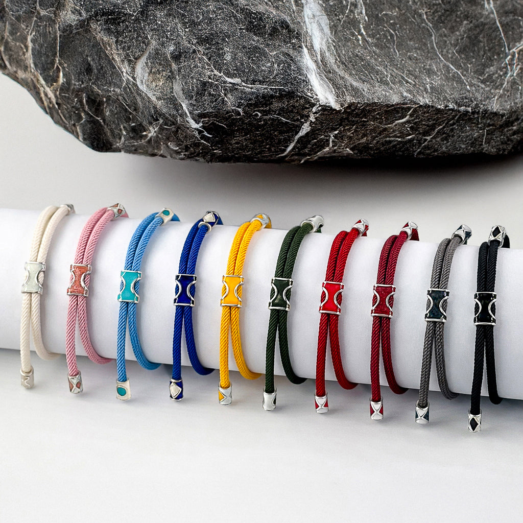 Gosi Gümüş Şans Bilekliği - Beyaz