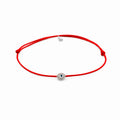 Nazar Marquis Black String Silver Lucky Bracelet