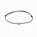 Nazar Marquis Black String Silver Lucky Bracelet