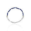 Lapis Lazuli & Forse Art Gümüş Bileklik