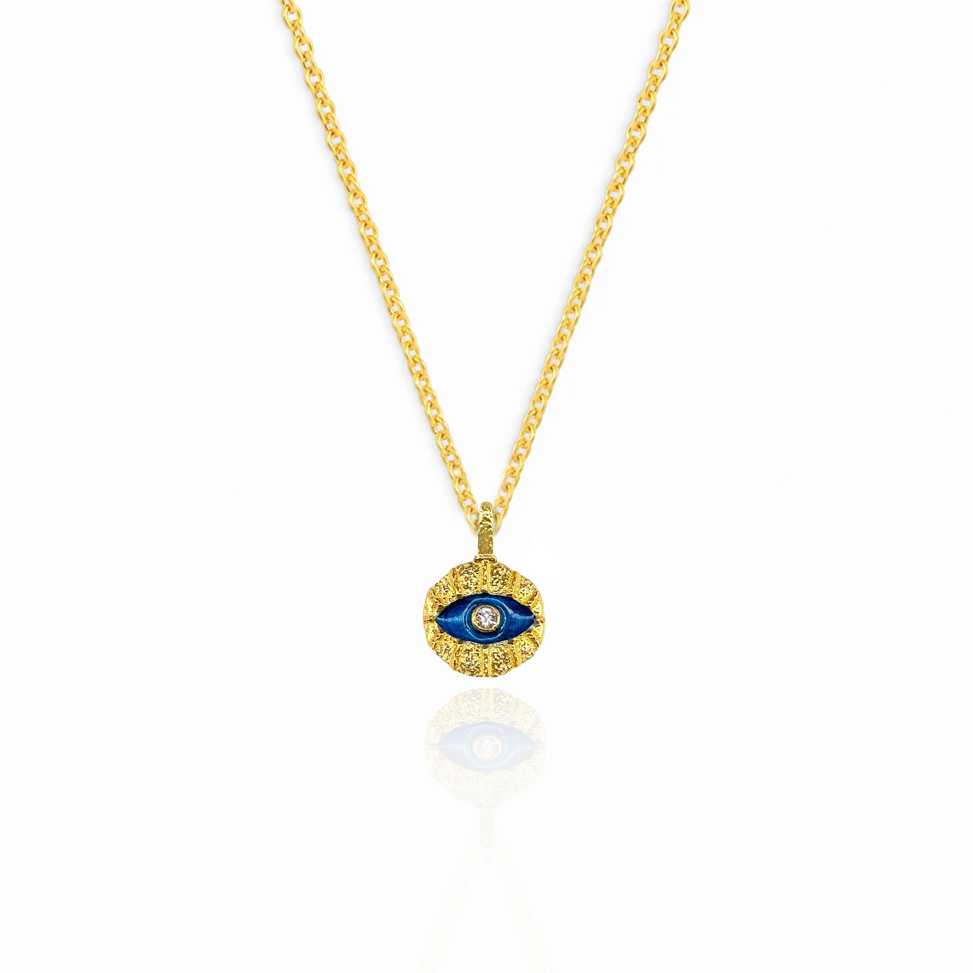 Mineli İstiridye Göz Kolye