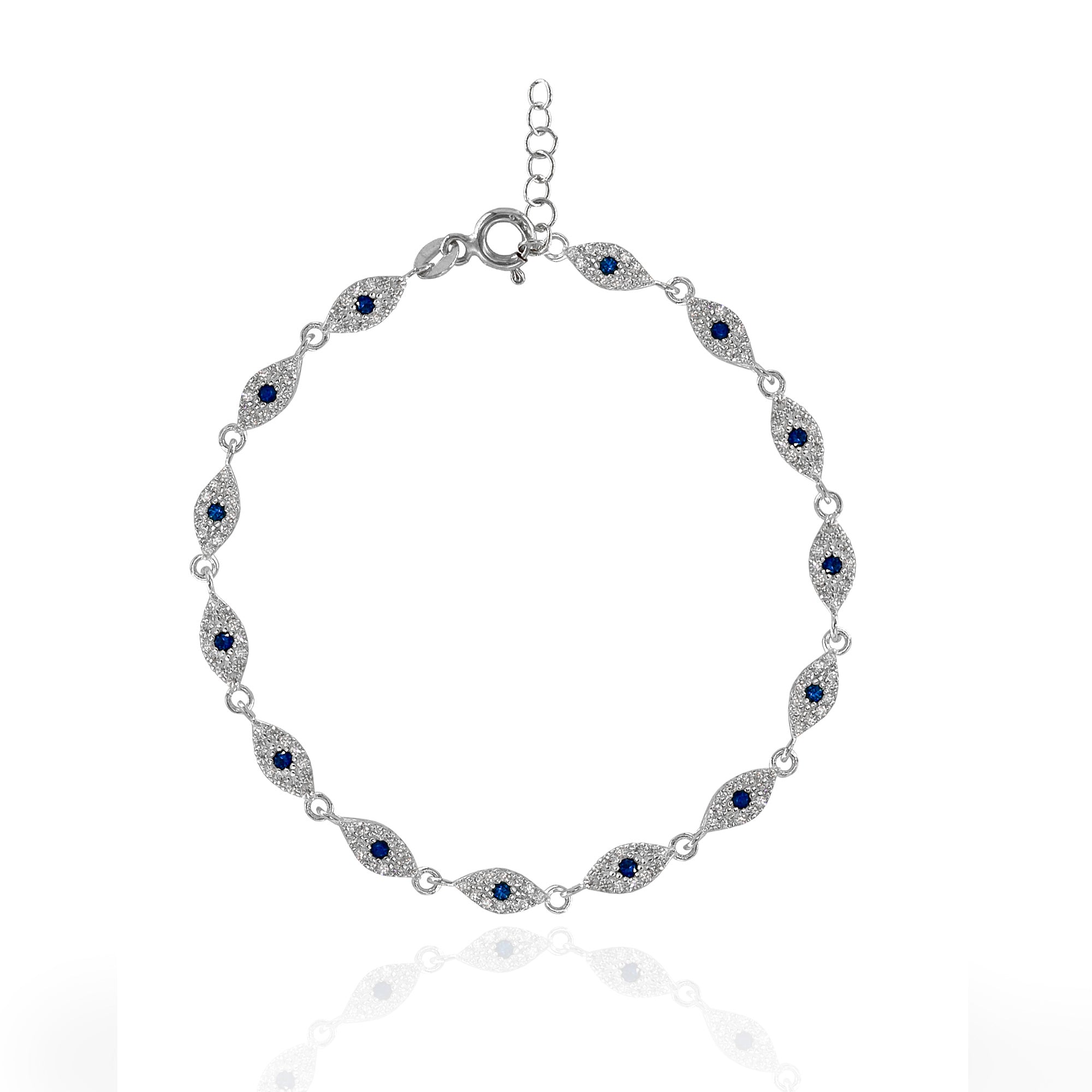 Marquise Eye Silver Bracelet 