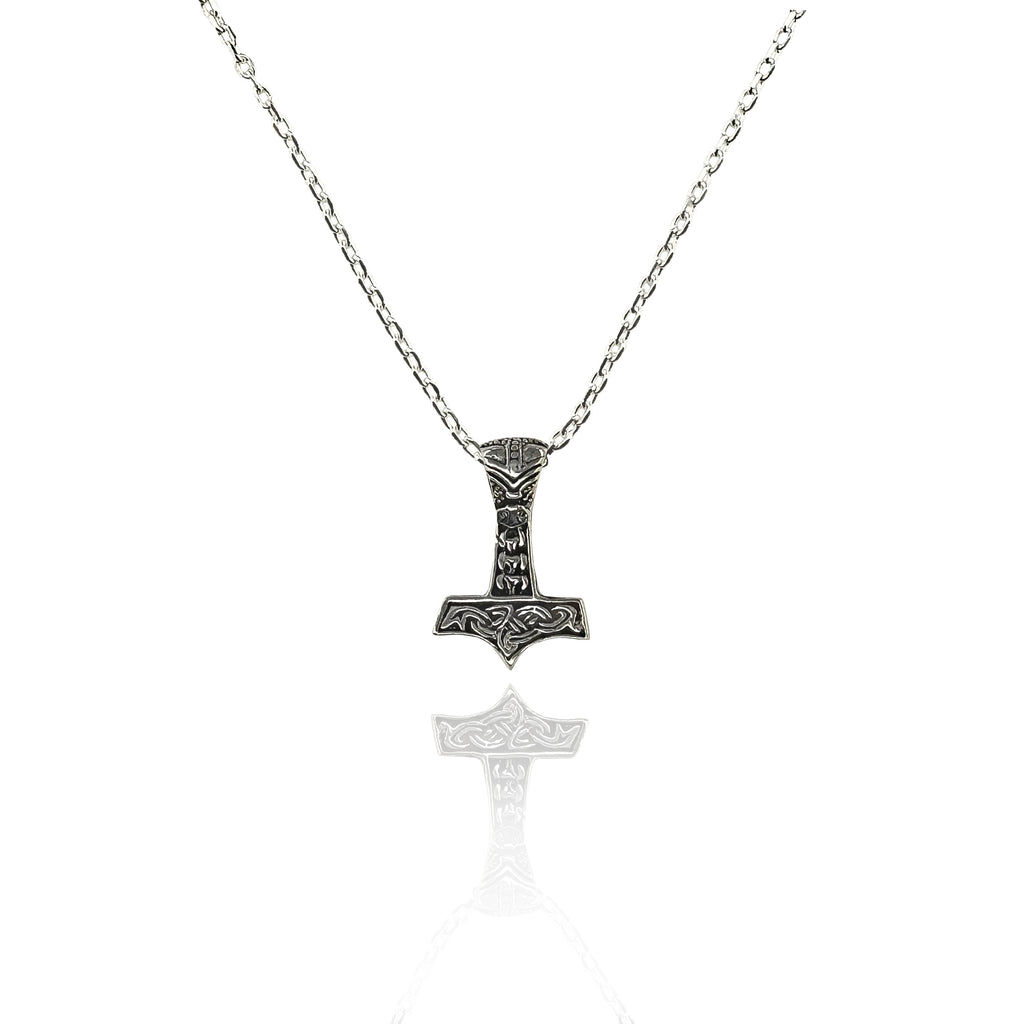 Viking Mjolnir Gümüş Kolye