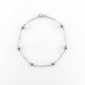 Nazar Marquise Enamel Gold Plated Silver Bracelet 