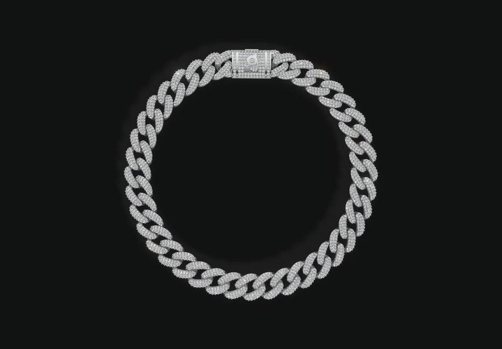 12 mm Cuban Chain Bracelet