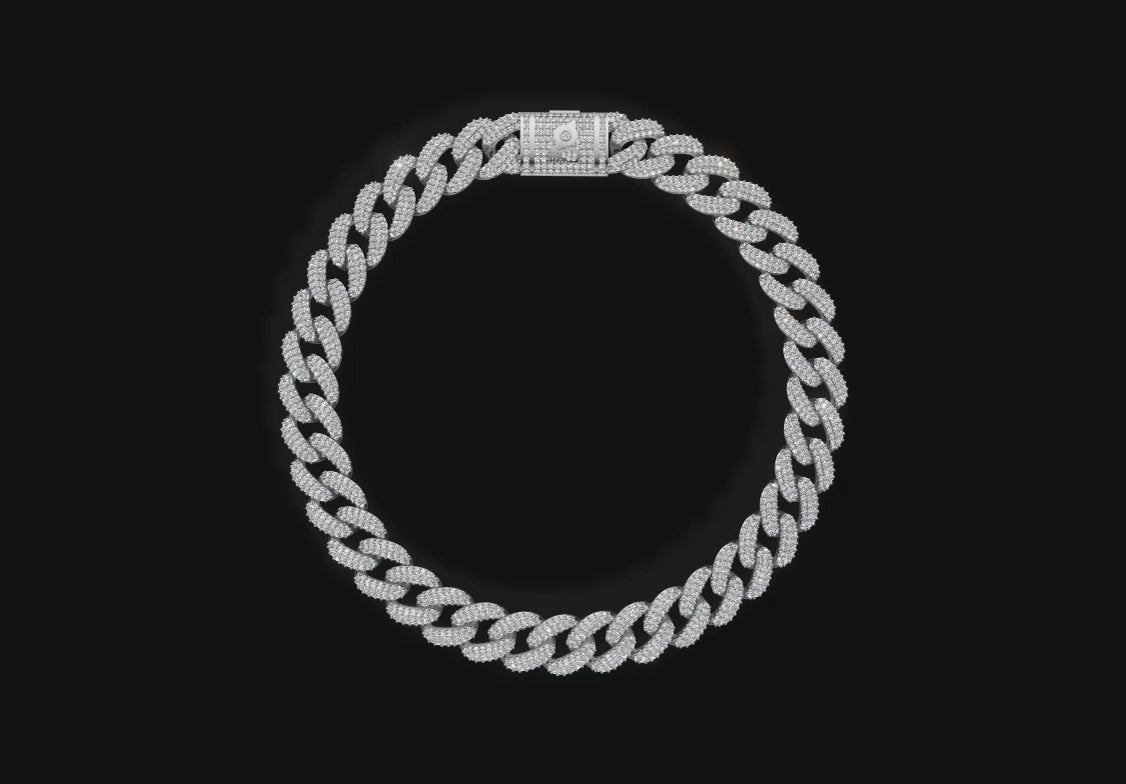 12 mm Cuban Chain Bracelet
