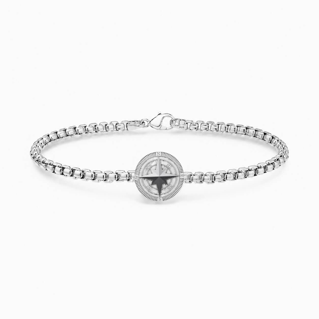 S26® 0.10 Carat Black Diamond Compass Necklace