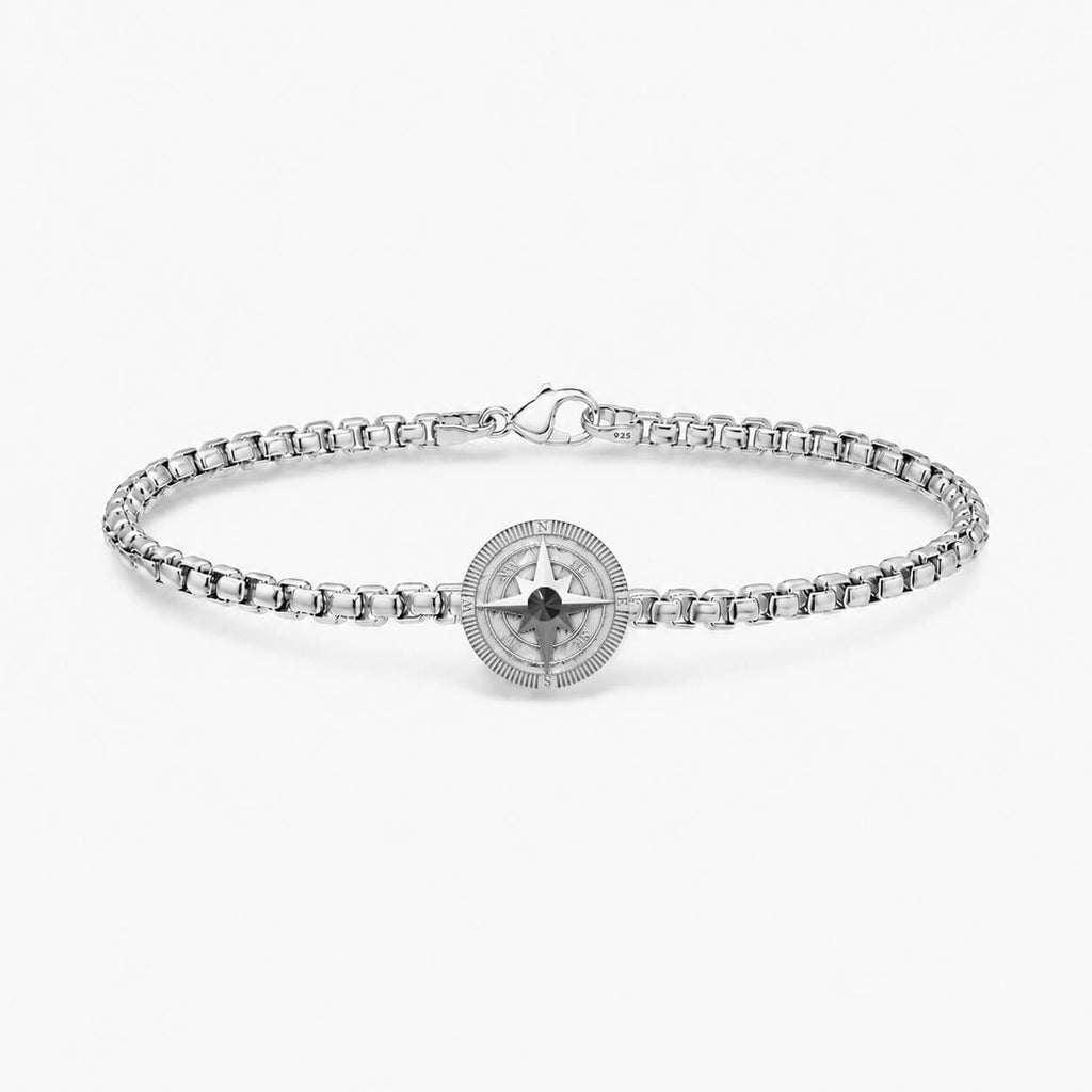 S26® 0.10 Carat Black Diamond Compass Necklace