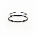 Onyx Bar Black Cord Bracelet