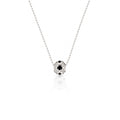 G-Ball Onyx Square Gümüş Kolye