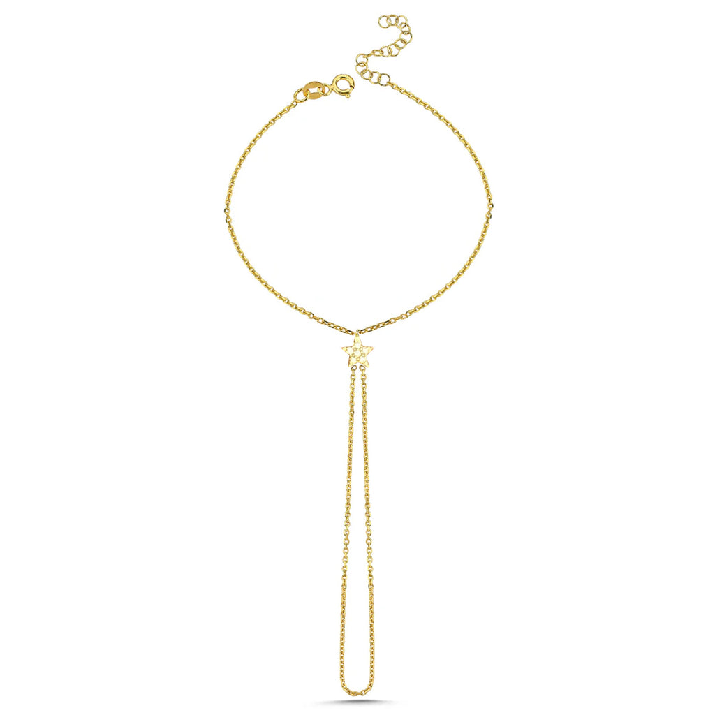 Star Gold Plated Silver Shahmaran 